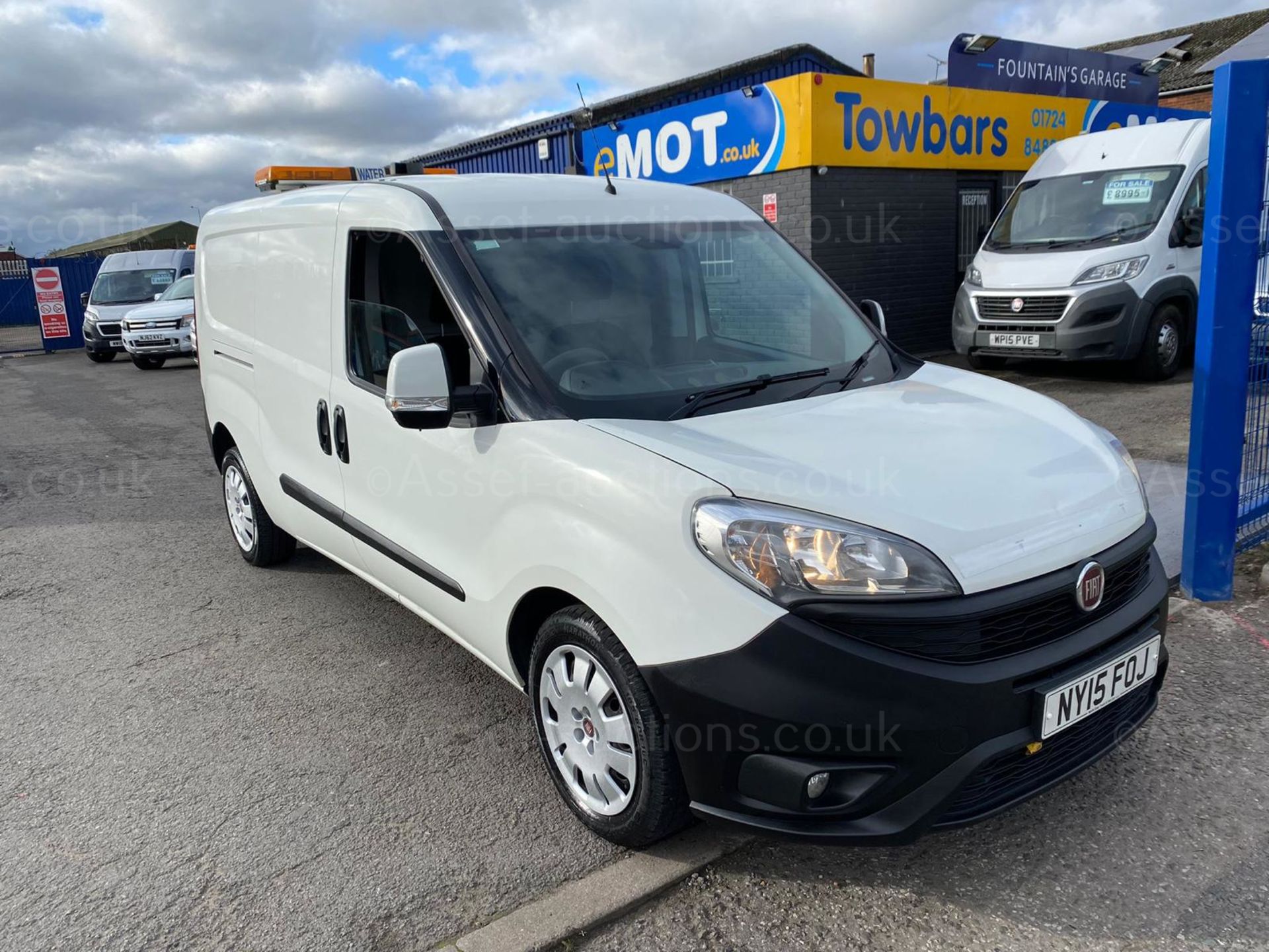 2015 FIAT DOBLO SX MULTIJET LWB WHITE PANEL VAN, 76K MILES, 1248cc DIESEL, TWIN SIDE DOOR *PLUS VAT* - Image 3 of 11