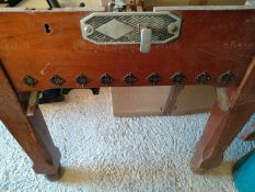 BILLIARDS TABLE GAME MECHANISM AND DECALS, MAHOGANY LEGS AND STRETCHER *NO VAT*
