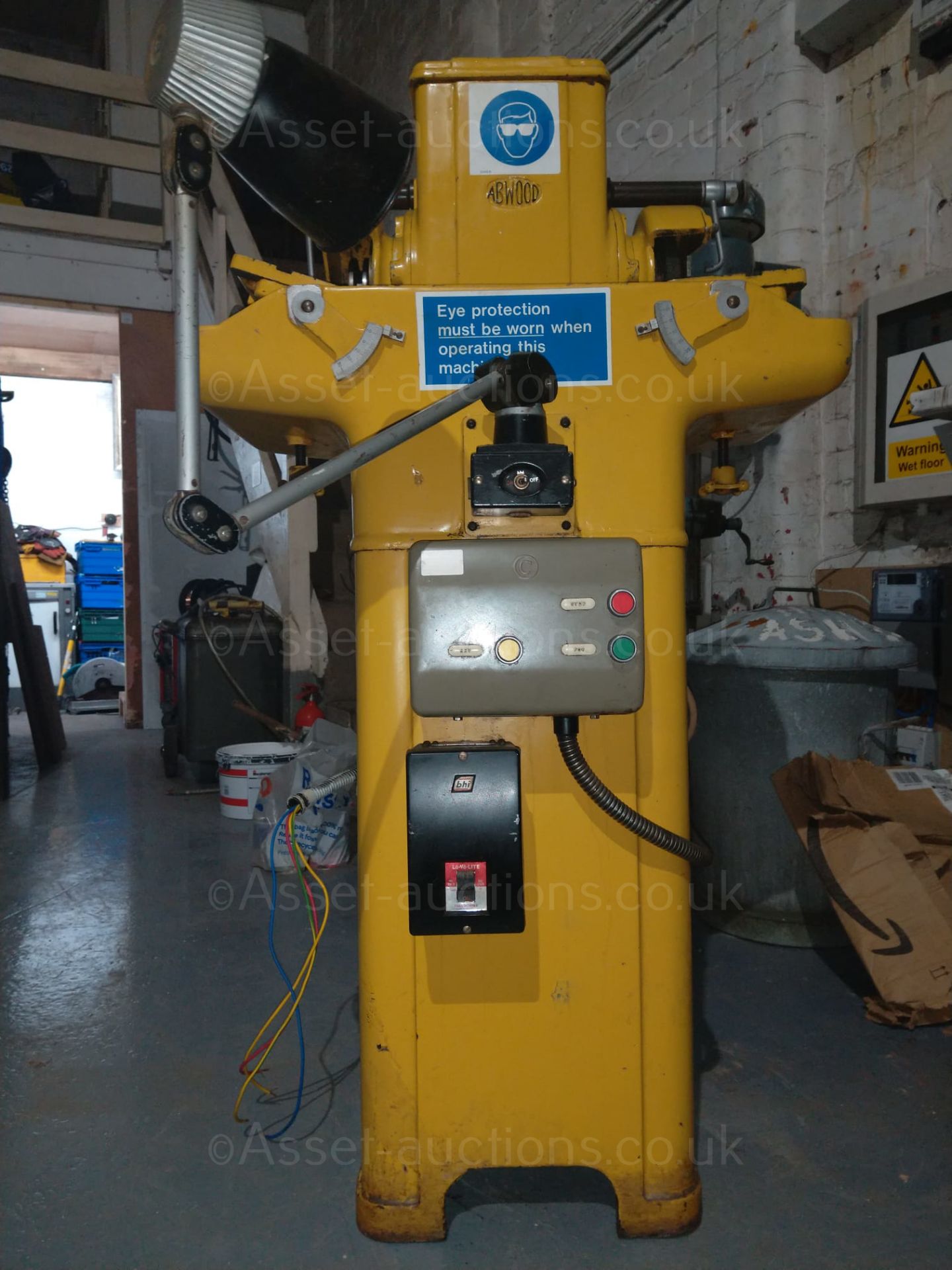 ABWOOD TOOL GRINDER LAPPING MACHINE, DOUBLE HEADED, COOLANT TANK, IN GOOD WORKIN GORDER *NO VAT*