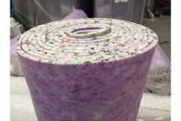 20 ROLLS OF SUPER LUXURY 12mm CARPET UNDERLAY, 15sqm ROLLS *PLUS VAT*