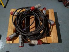 THREE PHASE EXTENSION CABLES AND A SOCKET EXTENSION *NO VAT*