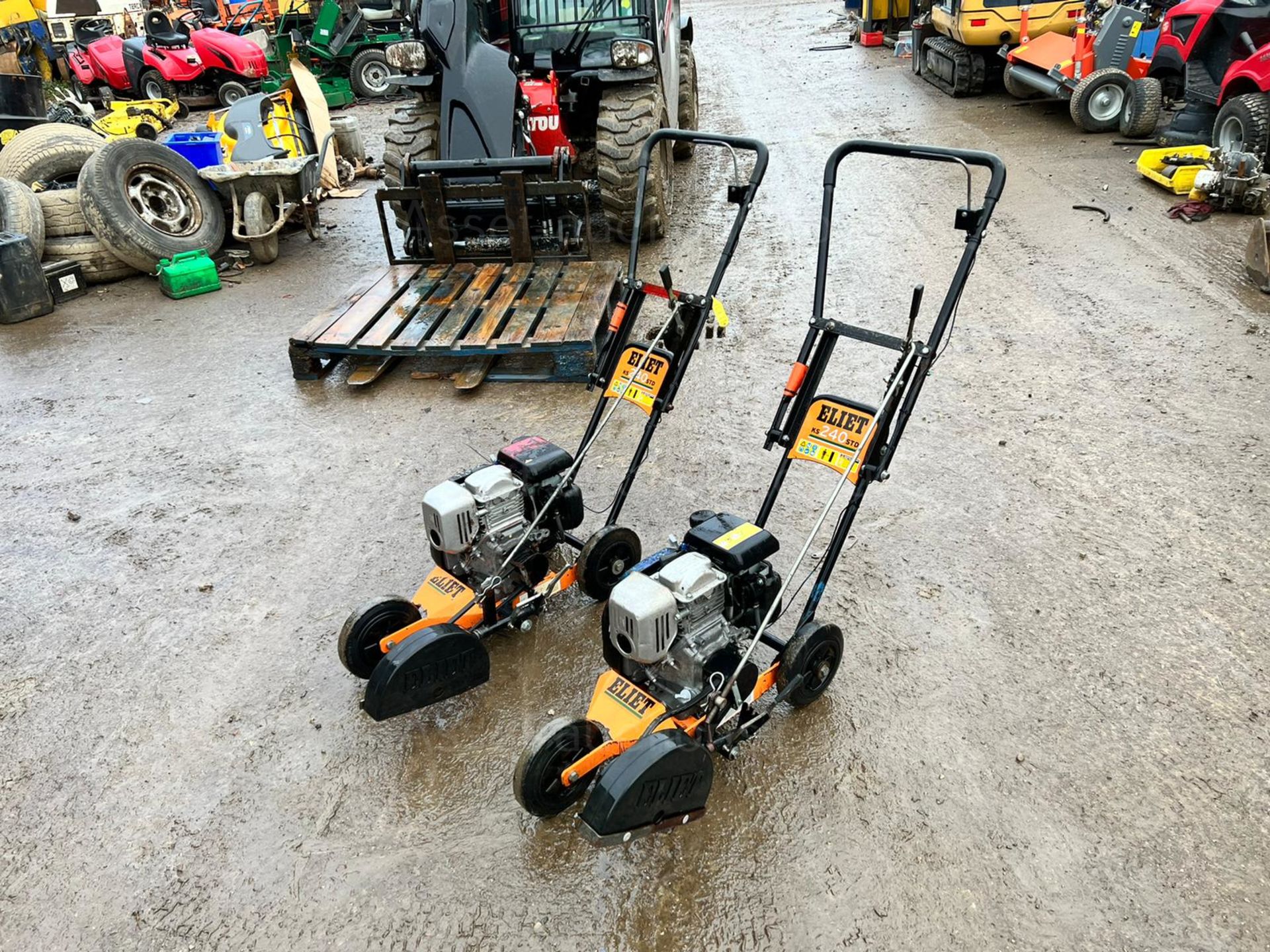 2015 ELIET KS240 STD LAWN MOWER EDGING CUTTER, RUNS AND WORKS, HONDA GC135 ENGINE *PLUS VAT* - Image 3 of 10