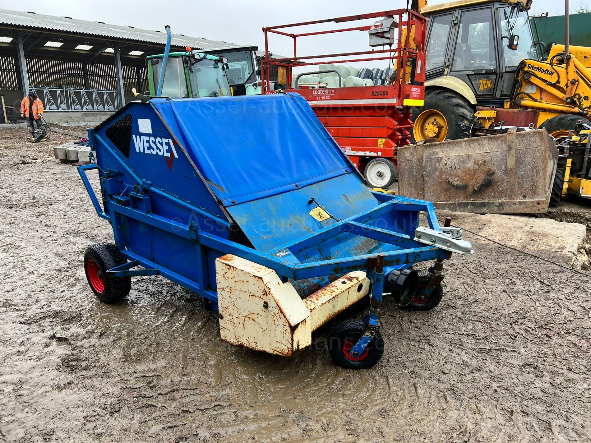 WESSEX SC4 1.2 METRE SINGLE AXLE TOW BEHIND SWEEPER COLLECTOR, PTO DRIVEN *PLUS VAT*