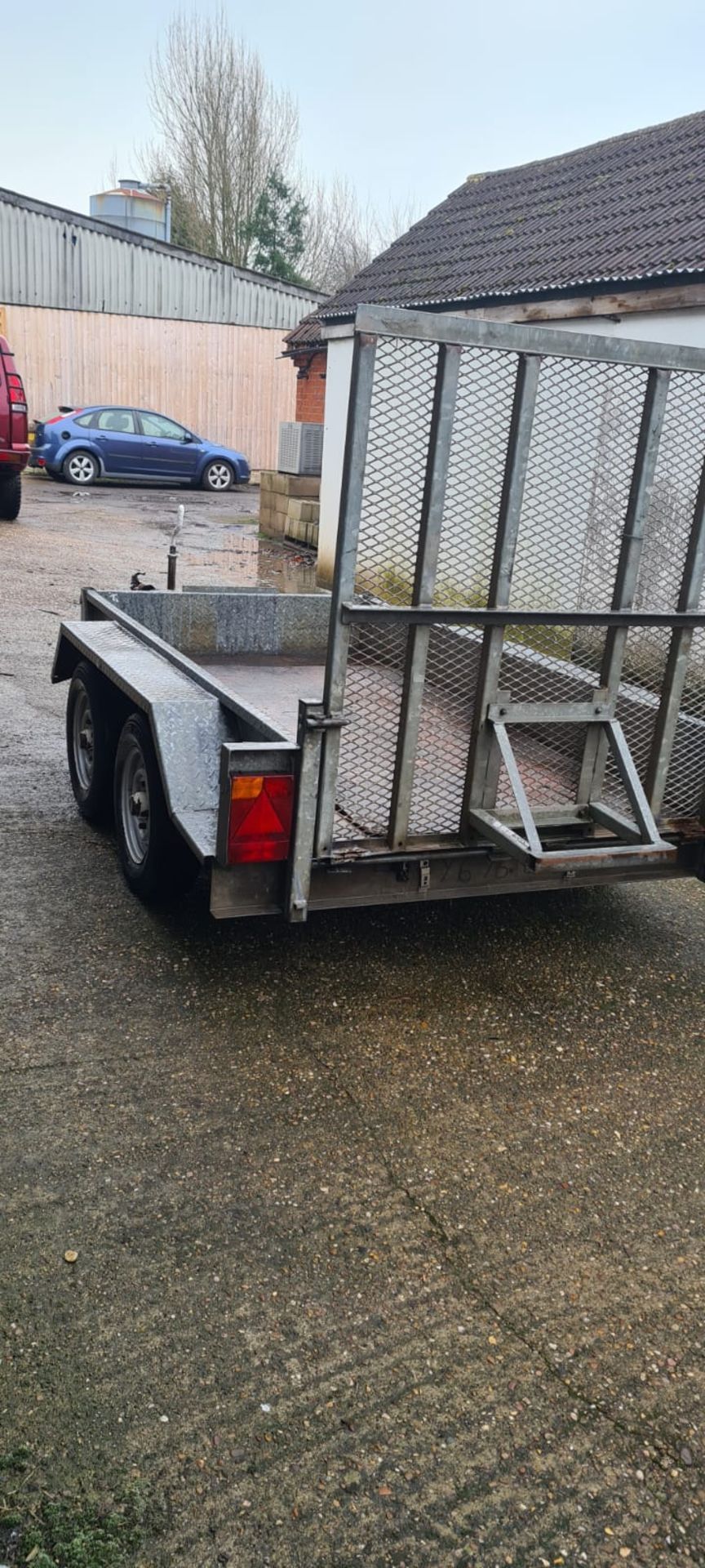 8 x 4 TWIN AXLE PLANT TRAILER, ALL LIGHTS WORK *NO VAT* - Image 4 of 6