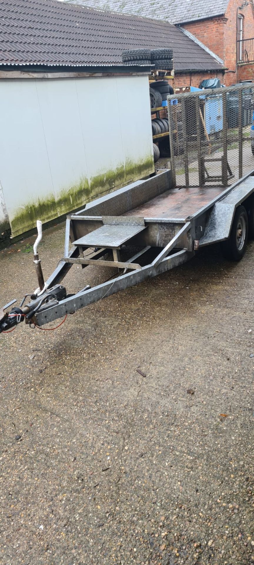 8 x 4 TWIN AXLE PLANT TRAILER, ALL LIGHTS WORK *NO VAT* - Image 3 of 6