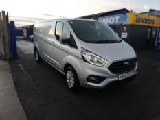 2018/68 FORD TRANSIT CUSTOM 300 LIMITED LWB SILVER PANEL VAN, 110K MILES, ALLOY WHEELS *PLUS VAT*