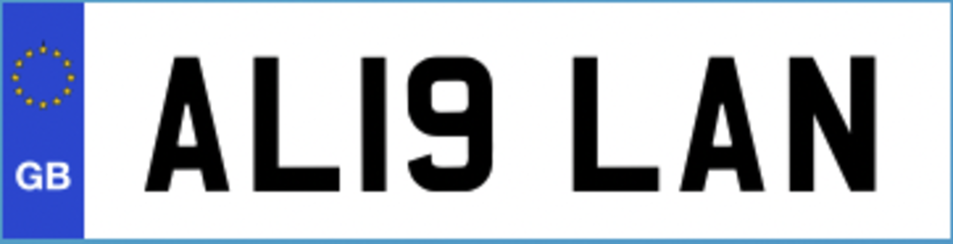 "AL19 LAN" CHERISHED NUMBER PLATE - CURRENTLY ON RETENTION, CERTIFICATE EXPIRY 29.11.2030