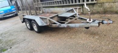 8 x 4 TWIN AXLE PLANT TRAILER, ALL LIGHTS WORK *NO VAT*