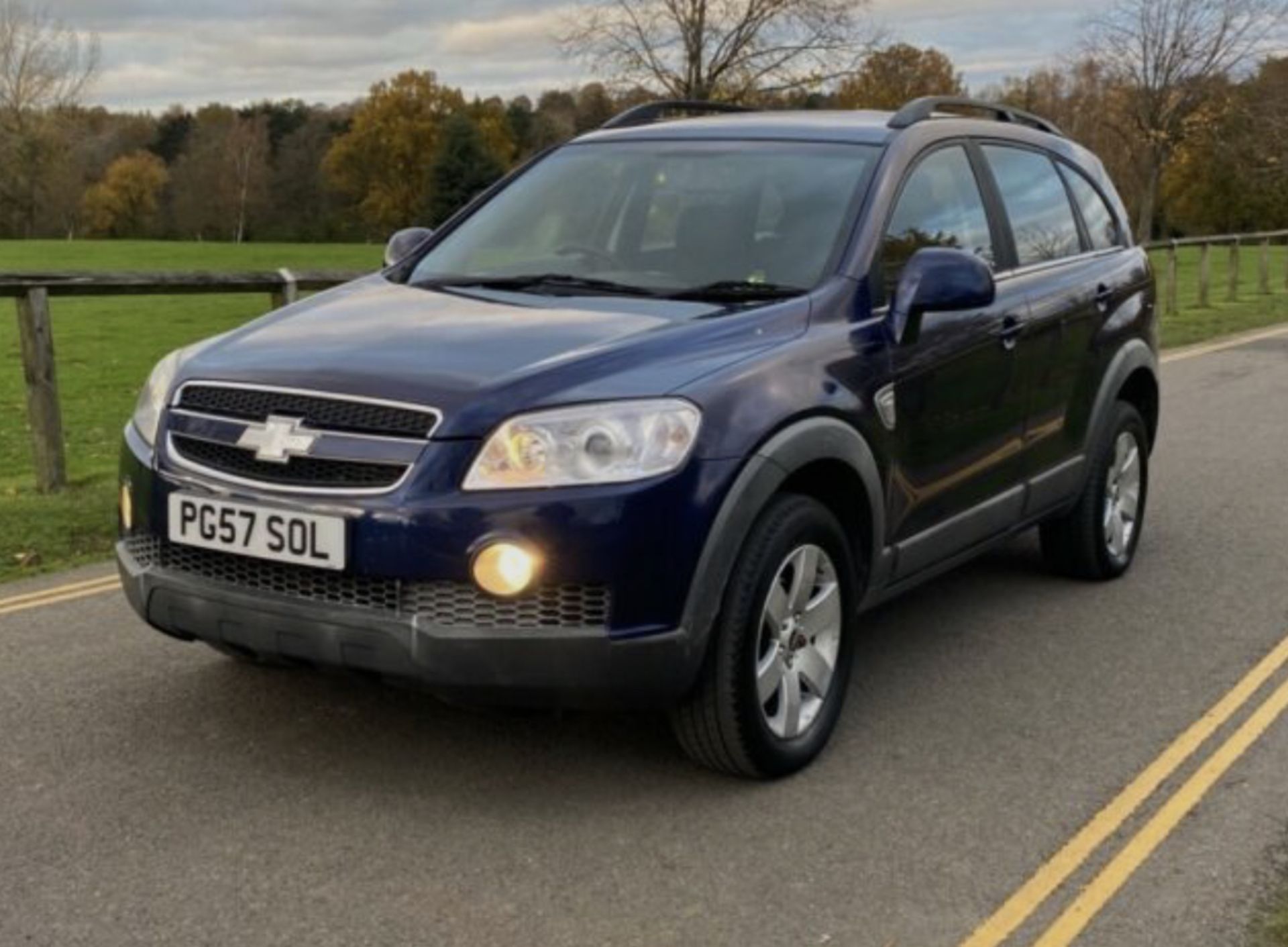 2008 CHEVROLET CAPTIVA LT 7S VCDI A BLUE ESTATE, 92K MILES, TURBO DIESEL, 7 SEATER *NO VAT* - Image 3 of 11