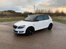 2013/13 REG SKODA FABIA MONTE CARLO TECH TDI CR 1.6 DIESEL WHITE HATCHBACK, SHOWING 3 FORMER KEEPERS