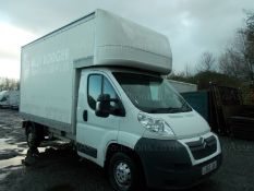 2013 (63) CITROEN RELAY 35 L3 LUTON HDI, 2.2 DIESEL, 6 SPEED MANUAL,ONLY 30K MILES *NO VAT*