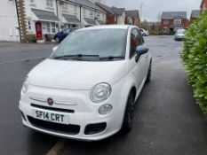 2014 FIAT 500 SPORT WHITE HATCHBACK, 51K MILES, 1242cc PETROL ENGINE *NO VAT*