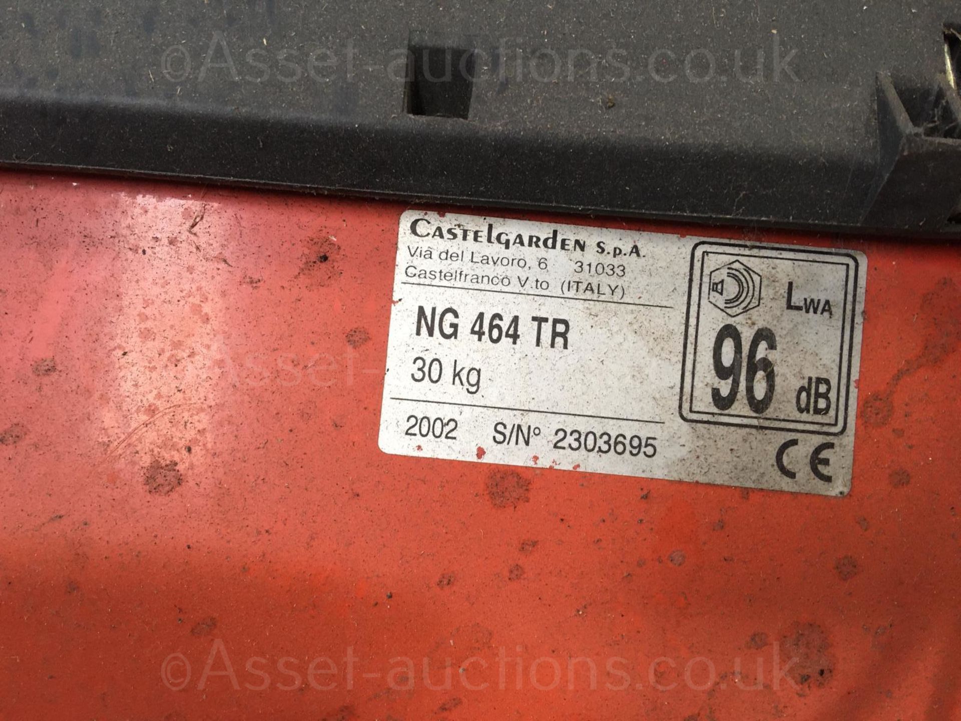 CASTLEGARDEN NG 464 TR 30KG 2002 MOWER & FLYMO L470 50.5CM 15 KG BOTH UNTESTED *NO VAT* - Image 9 of 10