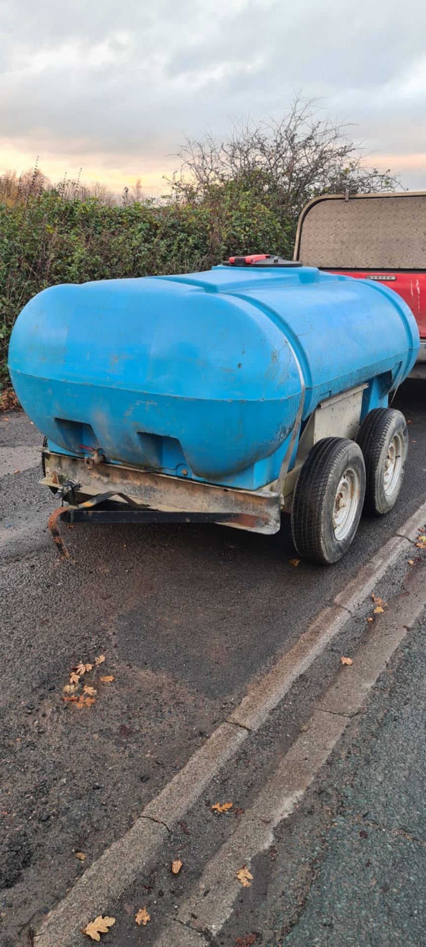 TWIN AXEL 2000 LITRE WATER BOWSER TRAILER *PLUS VAT* - Image 3 of 5