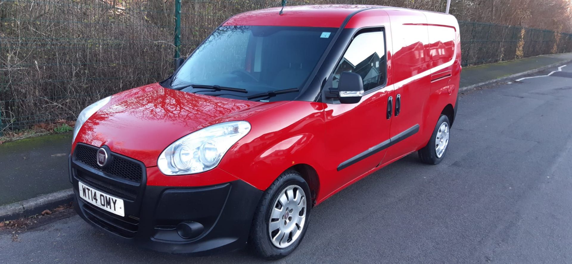 2014 FIAT DOBLO 16V MULTIJET RED PANEL VAN, 44,435 MILES, REVERSING SENSORS *PLUS VAT* - Image 2 of 13