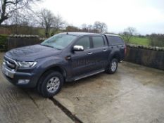 2016 FORD RANGER XLT 4X4 DCB 2.2 TDCI DOUBLE CAB PICK UP, 94K, CANOPY AND SIDE STEPS NOW FITTED
