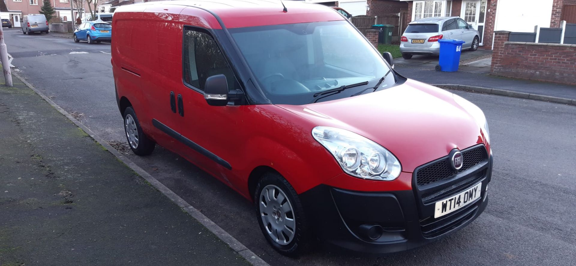 2014 FIAT DOBLO 16V MULTIJET RED PANEL VAN, 44,435 MILES, REVERSING SENSORS *PLUS VAT*