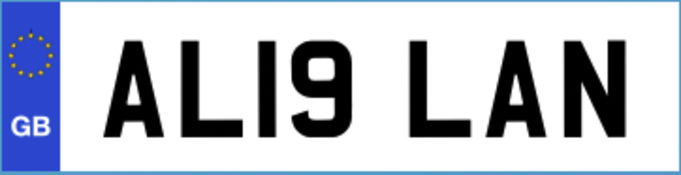 "AL19 LAN" CHERISHED NUMBER PLATE - CURRENTLY ON RETENTION, CERTIFICATE EXPIRY 29.11.2030 *NO VAT*
