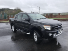 2015 FORD RANGER WILDTRAK 4X4 TDCI AUTO BLACK PICK UP, 3.2 AUTO, 132K MILES, FULL LEATHER