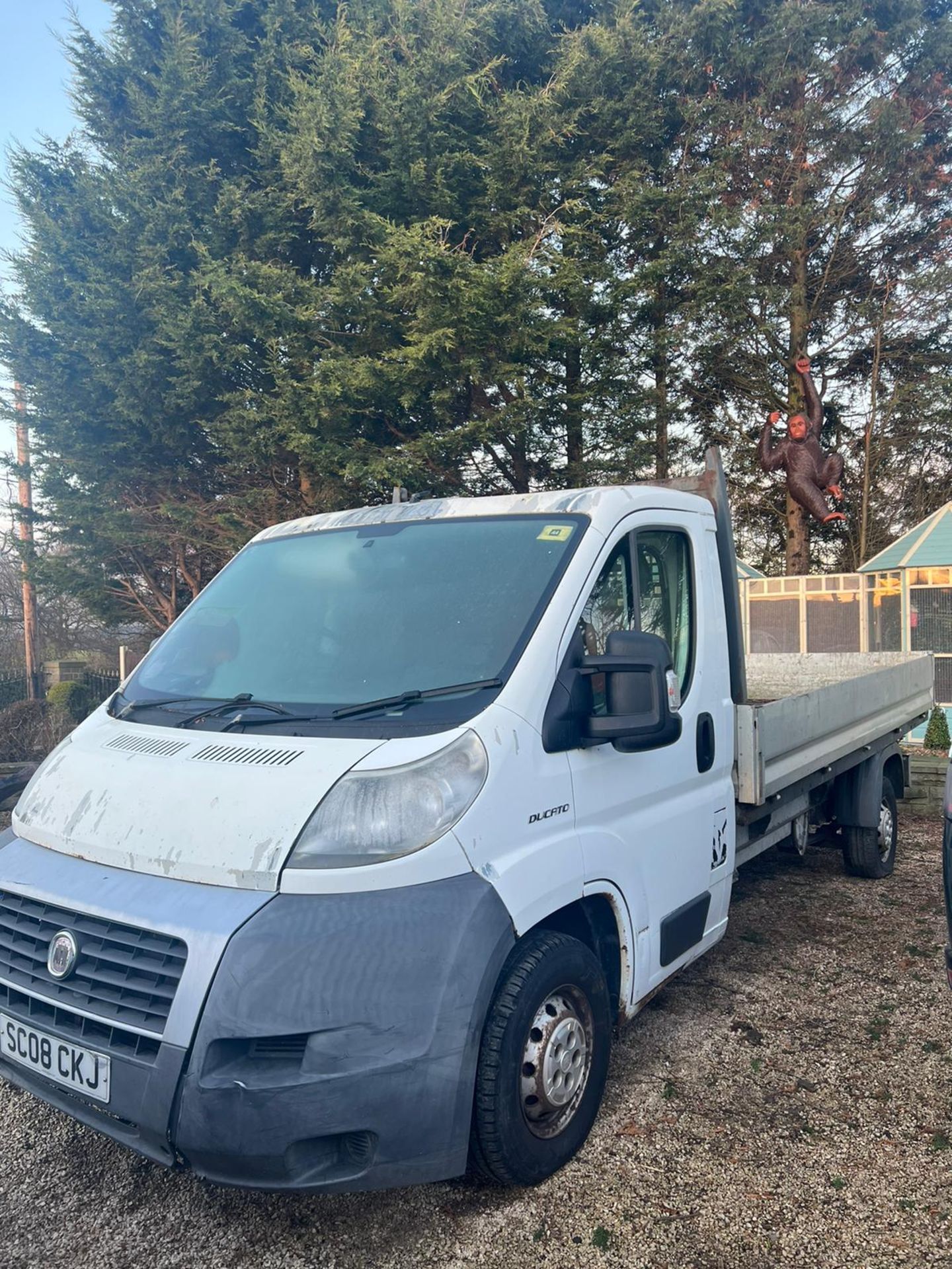 2008 FIAT DUCATO 35 120 M-J LWB WHITE FLAT BED PICK UP, 2287cc DIESEL ENGINE *NO VAT* - Image 2 of 6