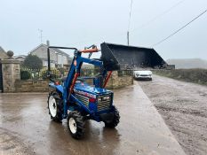 ISEKI TU1700 4WD COMPACT TRACTOR WITH FRONT LOADER AND BUCKET, RUNS DRIVES AND LIFTS *NO VAT*