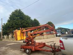 LISTER FAST TOW BOOM LIFT, LISTER DIESEL ENGINE *NO VAT*