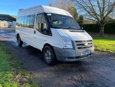 2008 FORD TRANSIT 140 T370 15S RWD WHITE MINI BUS, 197 KILOMETRES - 120K MILES *NO VAT*