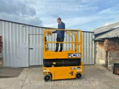 SCISSOR LIFT JCB S1930E ELECTRIC, PLATFORM HEIGHT 5.8m/ 19ft, ONLY 98.4 HOURS, YEAR 2018 *PLUS VAT*