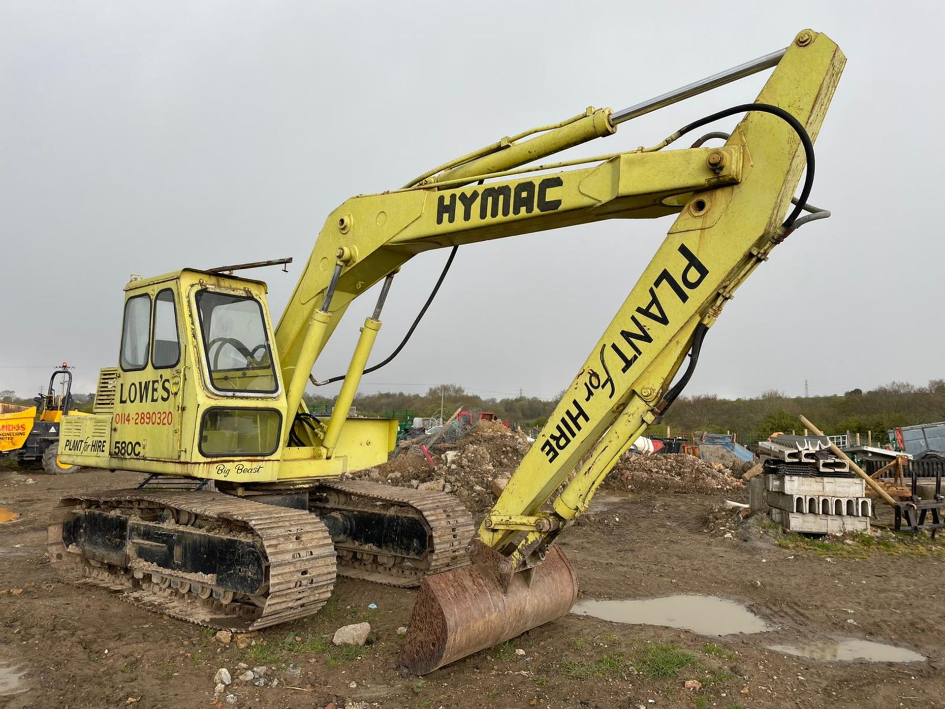 HYMAC 580C DIGGER / EXCRAVATOR, RUNS DRIVES AND DIGS *PLUS VAT*