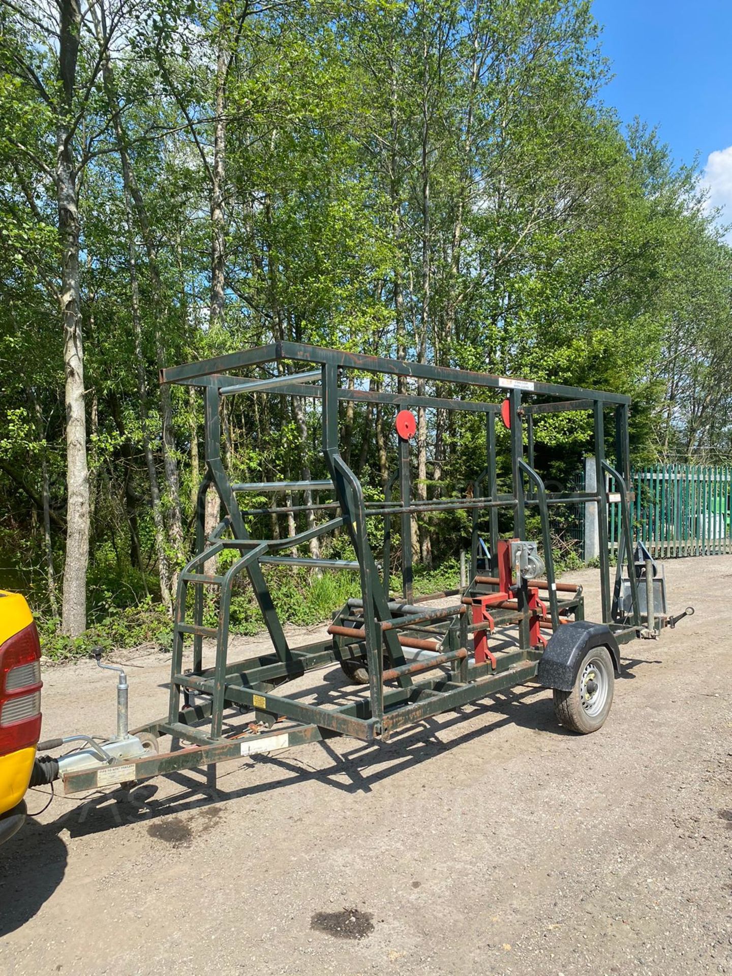 2008 U-MOLE LTD SINGLE AXLE PIPE TRAILER, TOWS WELL *PLUS VAT* - Image 5 of 6