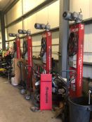 SET OF 4 5.5T SOMERS HYDRAULIC LIFTS, AROUND £20K NEW, VERY RARELY USED *PLUS VAT*