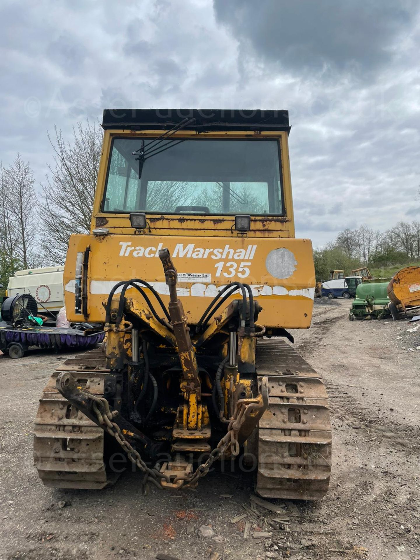 REAR TRACK MARSHALL 135 DOZER DROT, 584 RECORDED HOURS, REAR ARMS WITH 3 POINT LINKAGE *PLUS VAT* - Image 8 of 14