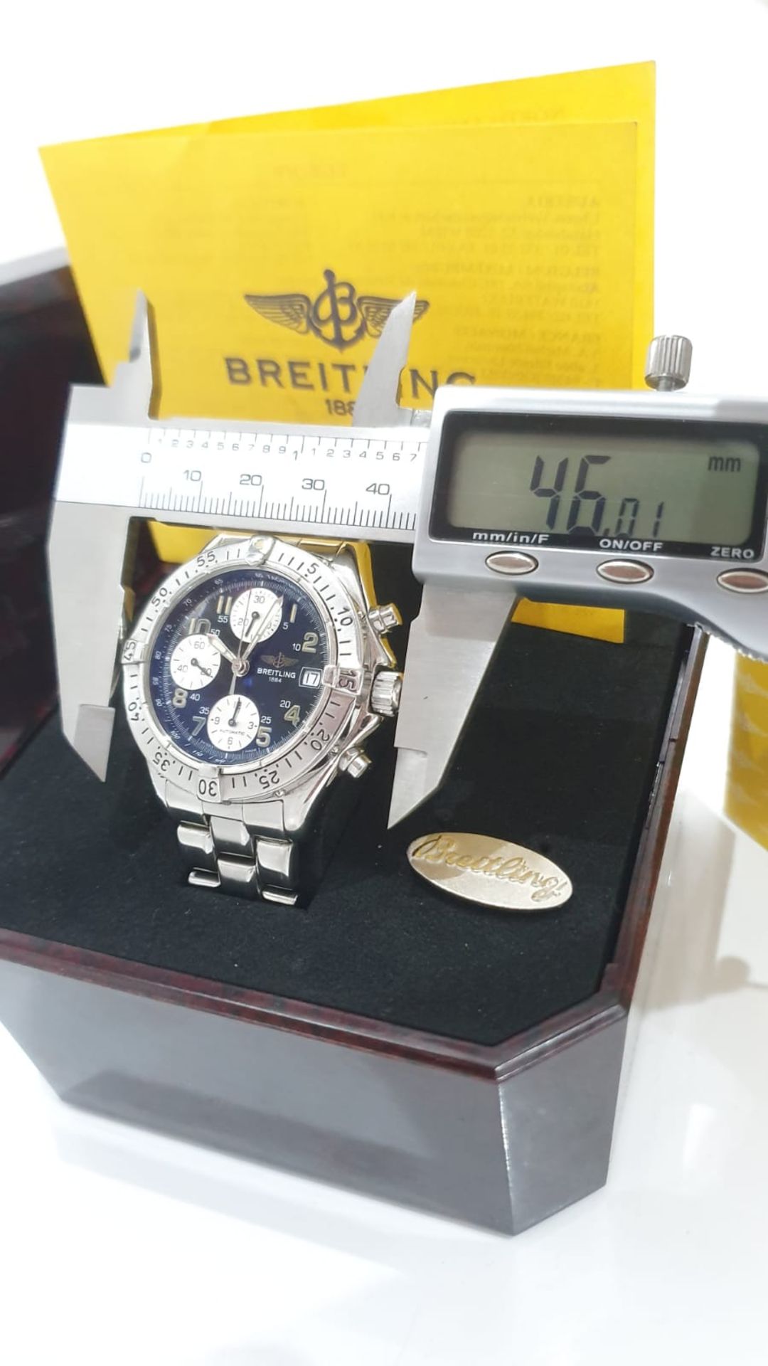 BREITLING CHRONOGRAPH MENS WATCH MINT CONDITION *NO VAT* - Image 5 of 10