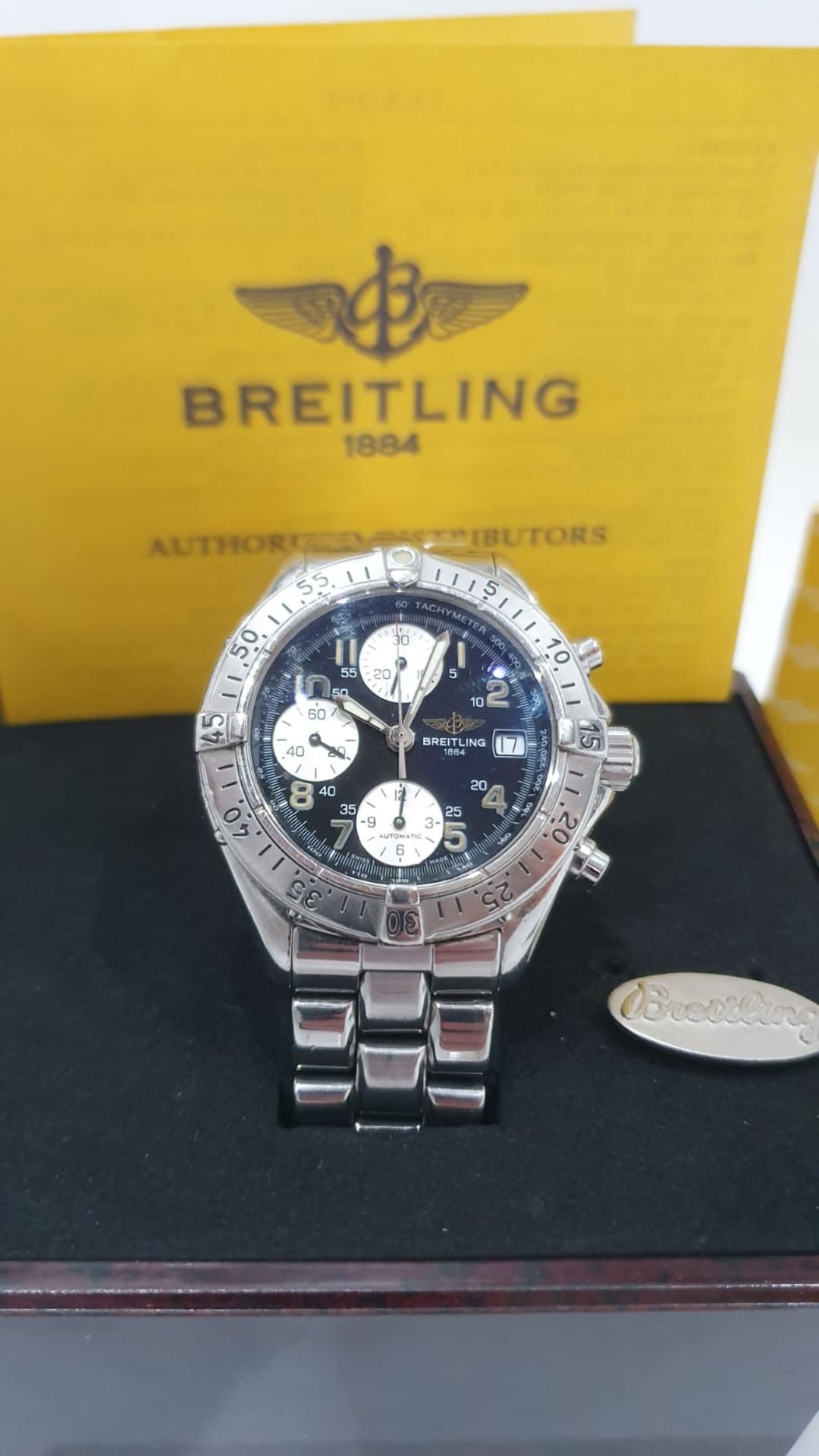 BREITLING CHRONOGRAPH MENS WATCH MINT CONDITION *NO VAT* - Image 3 of 10