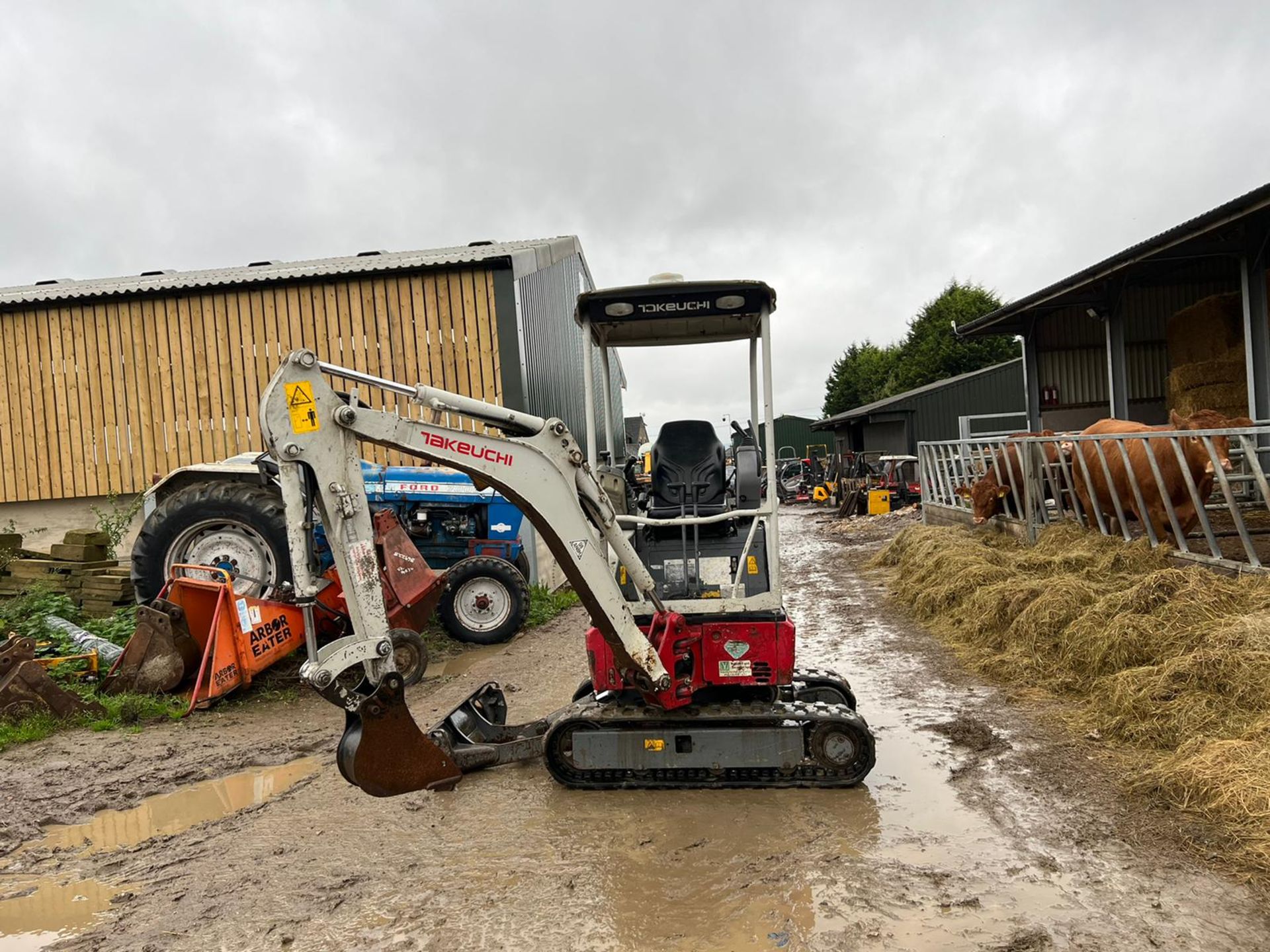 2015 TAKEUCHI TB215R 1.5 TON MINI DIGGER, RUSN DRIVES AND DIGS, EXPANDING TRACKS, CANOPY *PLUS VAT* - Image 3 of 13