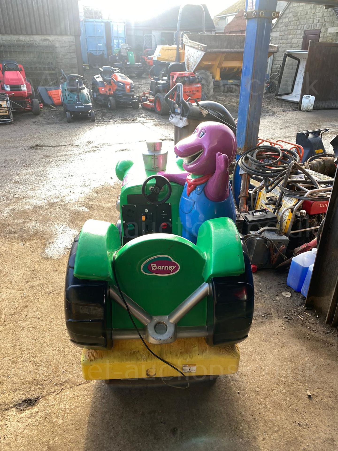 BARNEY KIDS COIN RIDE, 1 POUND TO PLAY, WORKING CONDITION *PLUS VAT* - Image 4 of 5