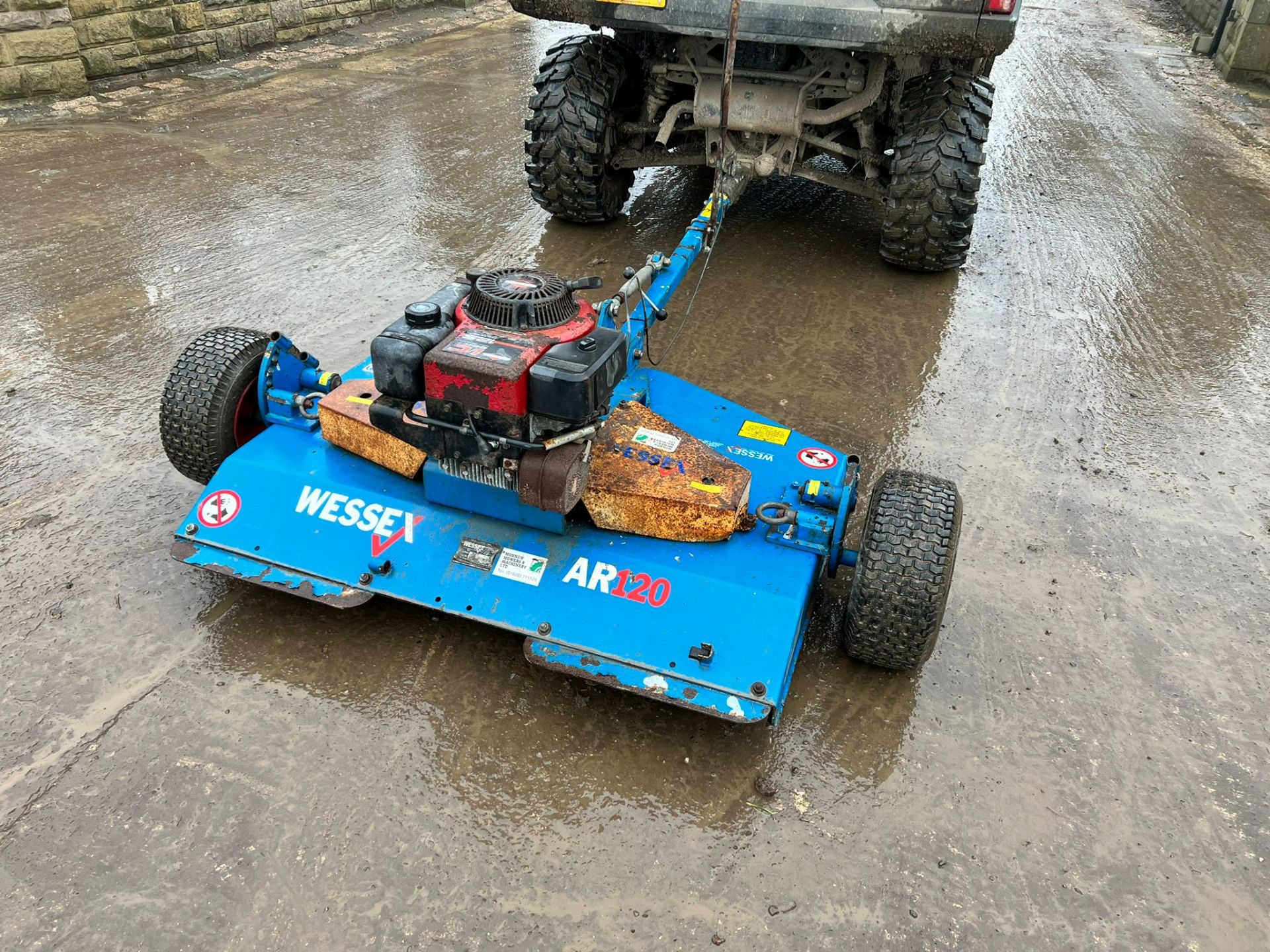 WESSEX AR120 1.2 METRE TOW BEHIND TOPPER, 12.5hp BRIGGS AND STRATTON ENGINE *NO VAT* - Image 3 of 7