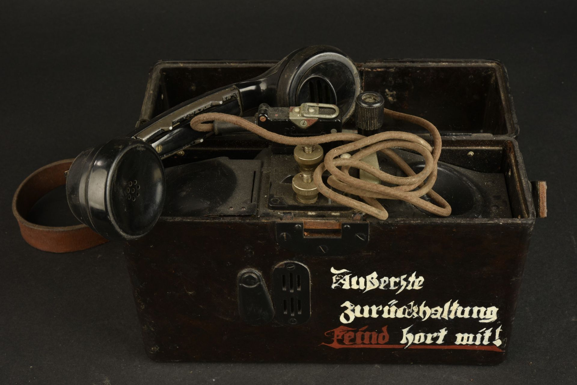 Telephone de campagne allemand. German country phone. - Image 4 of 4