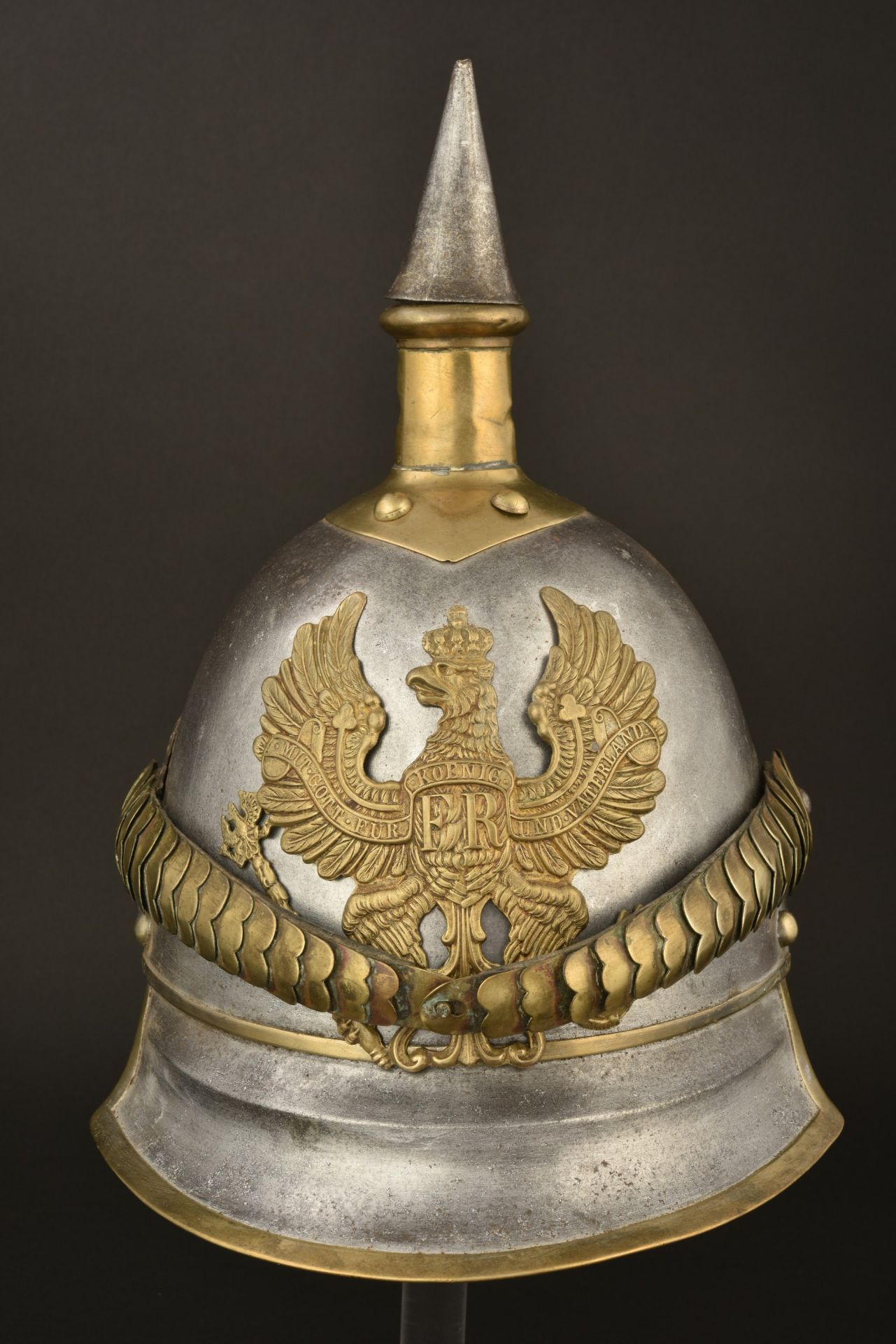 Casque de cuirassier prussien troupe modele 1853 modifie 1862. Franco Prussian war enlisted cuirassi