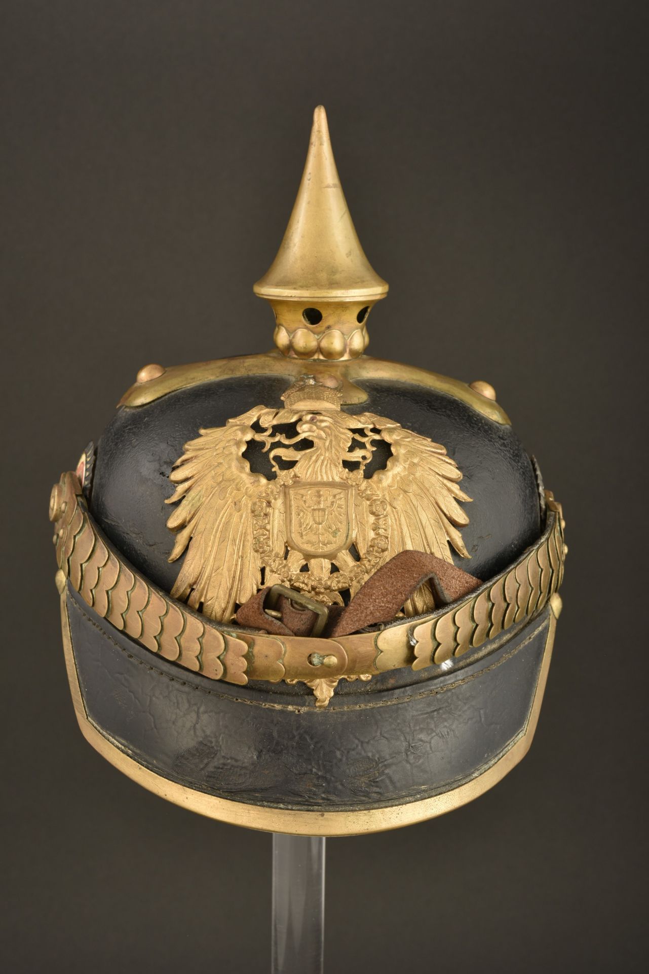 Casque a pointe de Reichsgendarme. Imperial german Gendarmerie spiked helmet. Reichsgendarmerie Pick