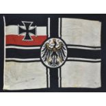 Grand drapeau imperial allemand. Large imperial german flag. Grosse Reichskriegsflagge Kaiserkiche K