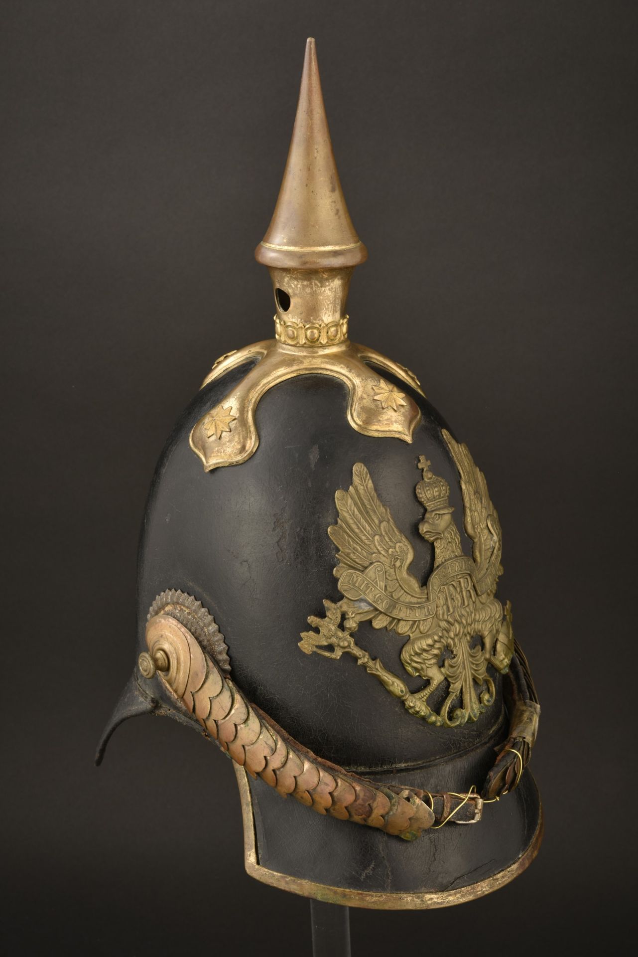 Casque a pointe d officier prussien 1842. Early prussian officer spiked helmet pattern 1842. Offizie