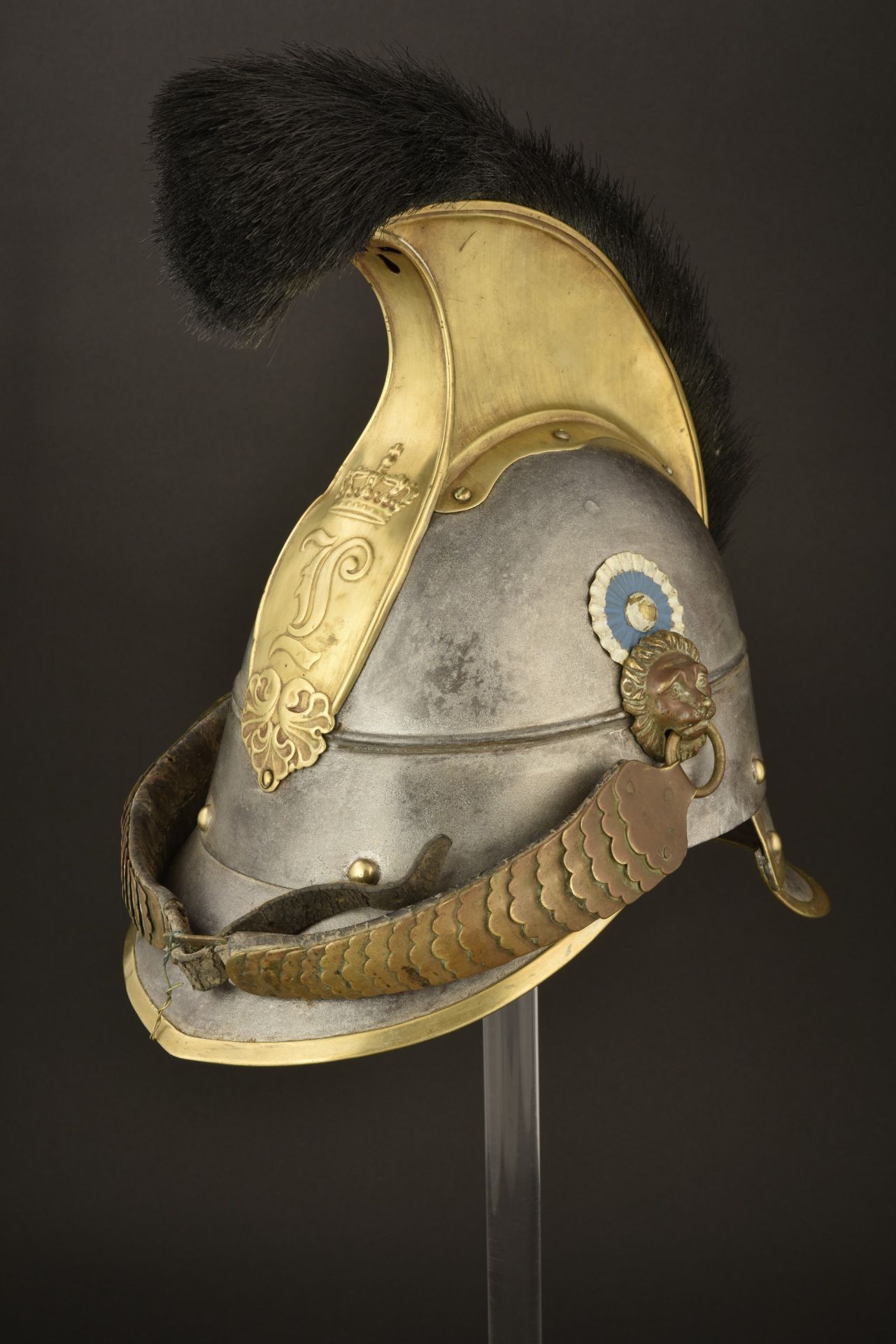 Casque de cuirassier bavarois 1842. Bavarian heavy cavalry helmet pattern 1842. Bayern Schwere Kaval
