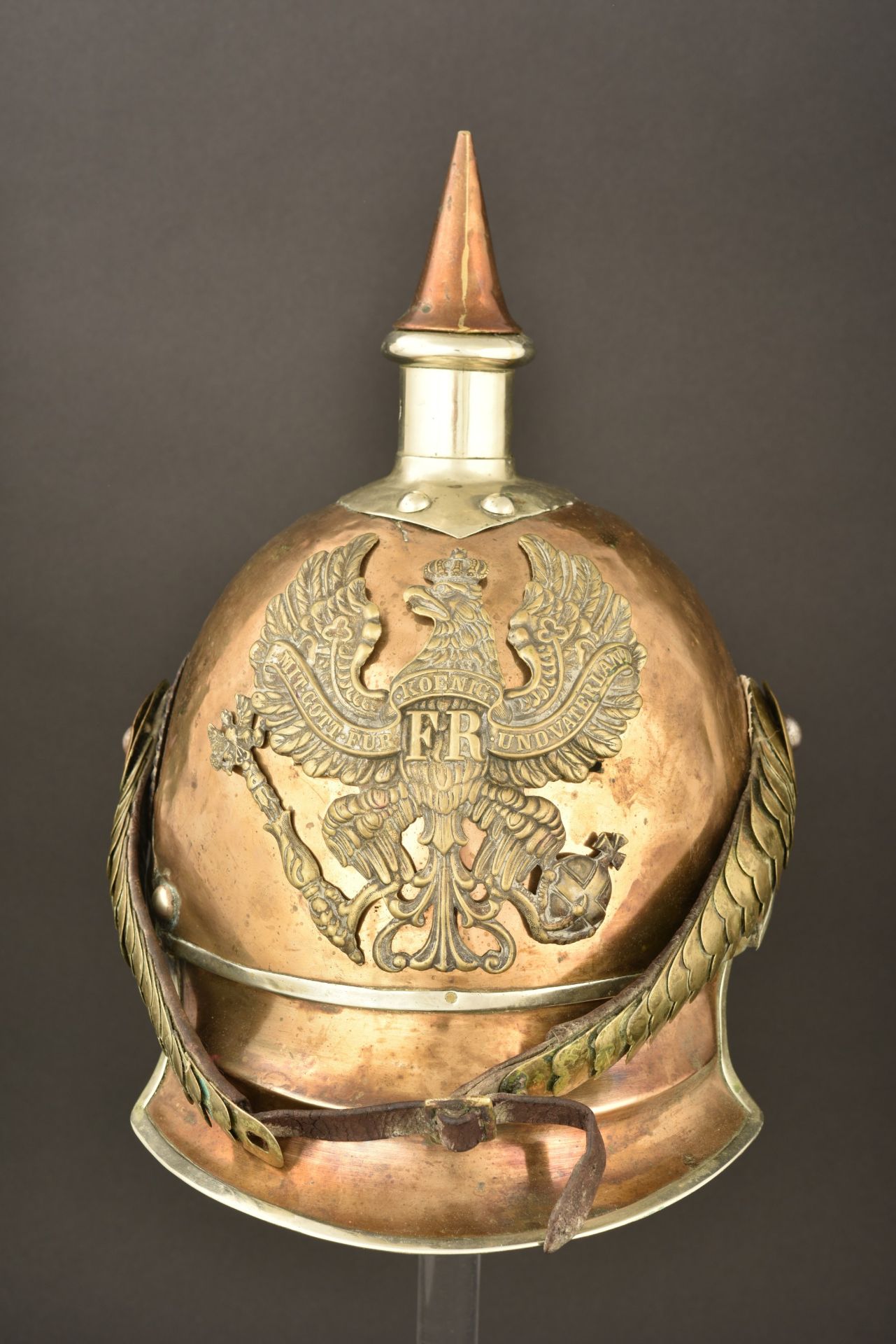 Casque de Garde du Corps modele 1862 67. Prussian Garde du Corps spiked helmet pattern 1862. Garde d