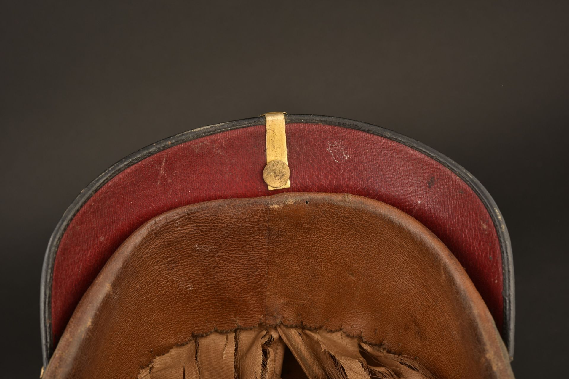 Casque d officier des douanes. Imperial german customs officer spiked helmet. Preussen Zollbeamter P - Image 3 of 4