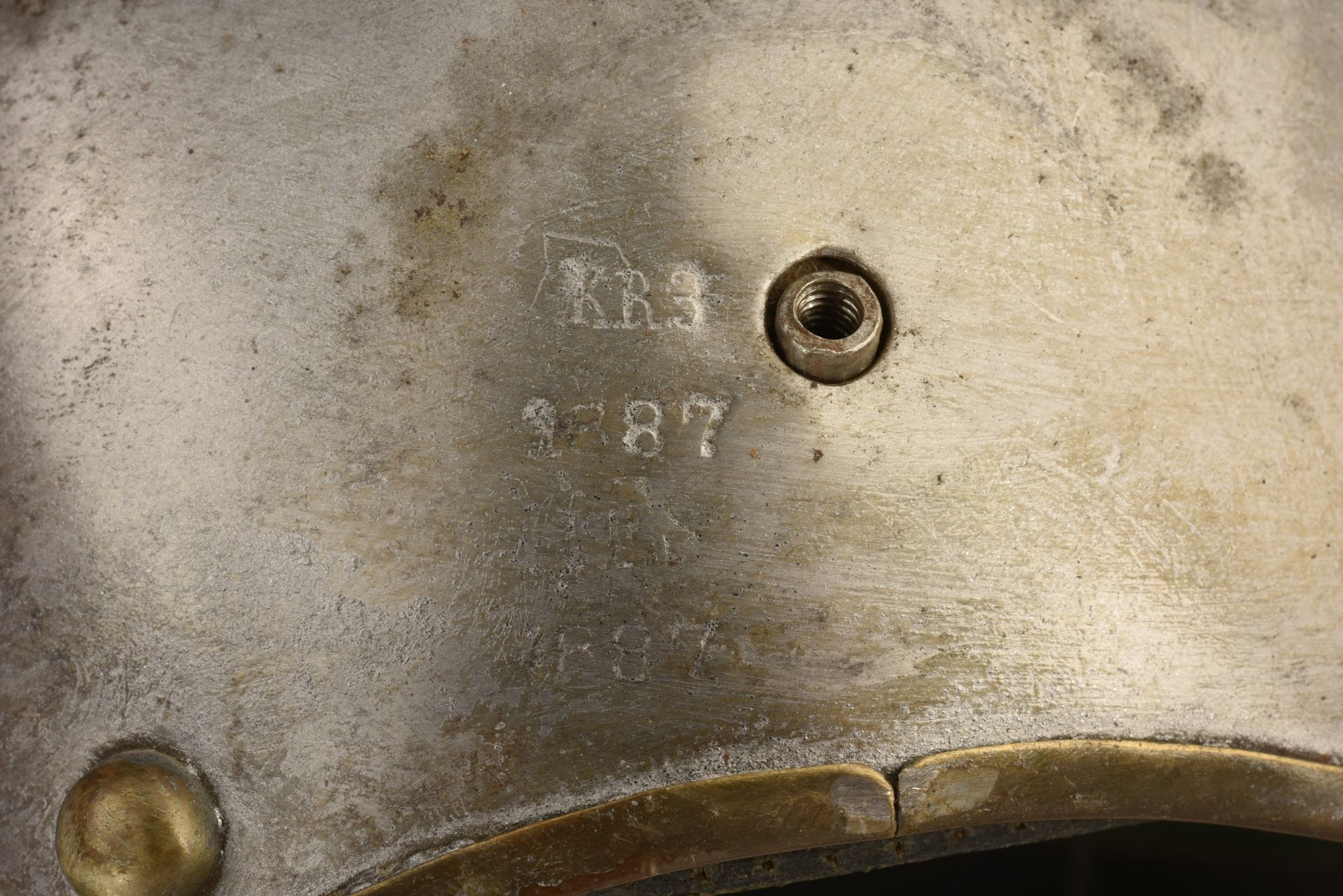 Casque de Kurassier modele 1862 reconstitue en Leibgendarme. Prussian cuirassier spiked helmet with  - Image 4 of 4