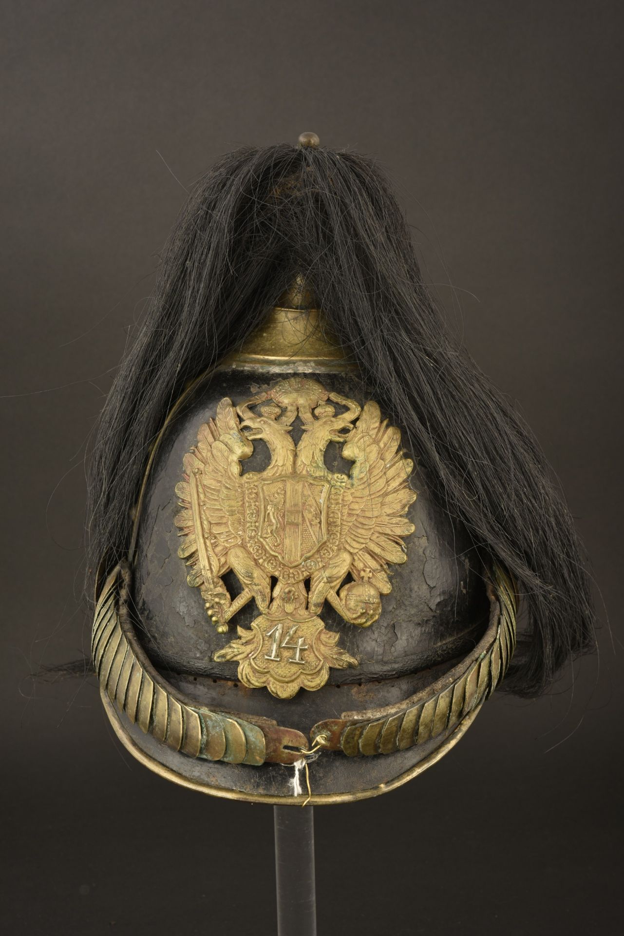 Casque autrichien M1850 de Gendarmerie. Austrian Gendarmerie helmet pattern 1850. Kuk Gendarmerie He