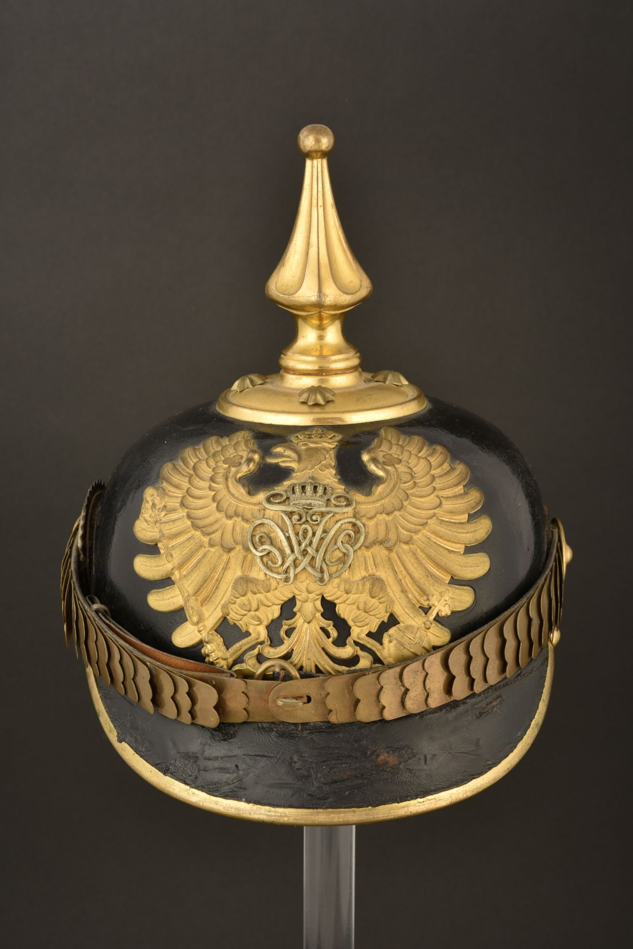 Casque a pointe d officier des douanes. Imperial german customs officer spiked helmet. Kaiserliche Z