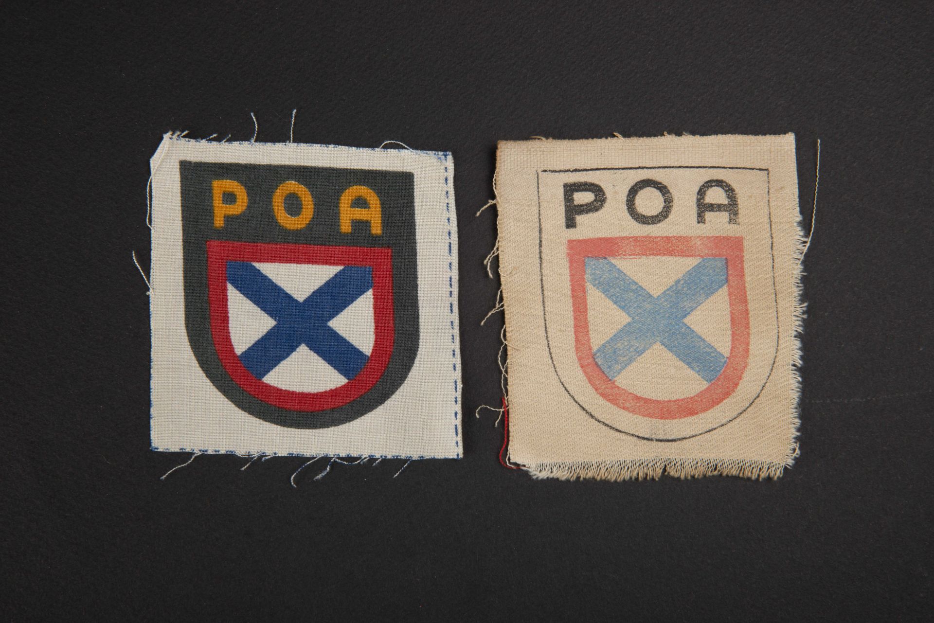 Insignes de manche POA. POA insignia.