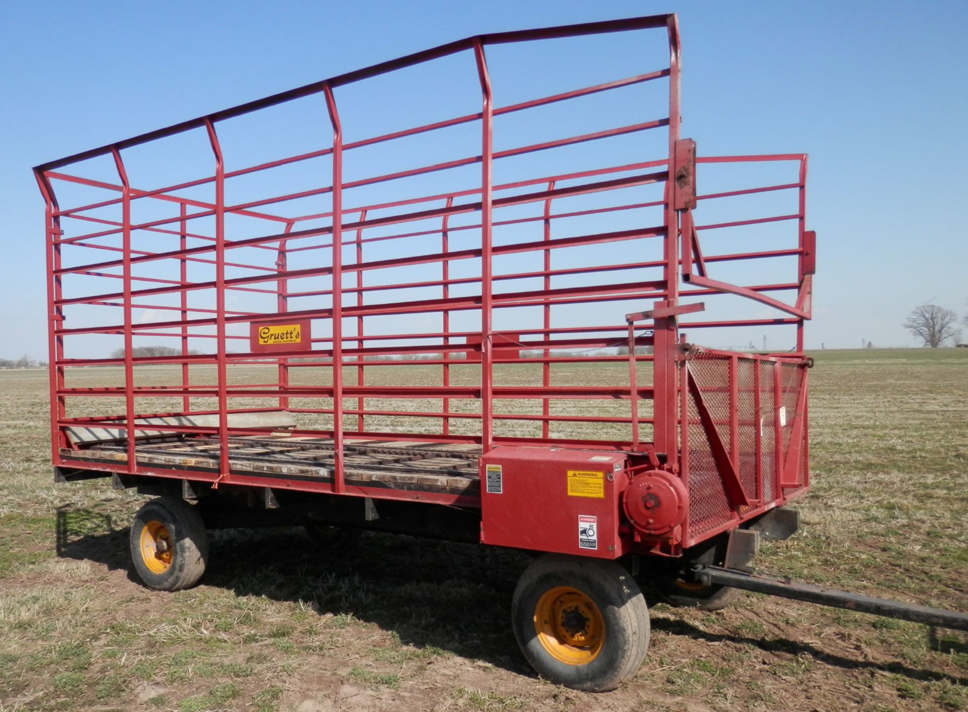 GRUETT 9X18 STEEL SIDE KICK BALE WAGON (WAGON B-SN 18413 - Image 3 of 7